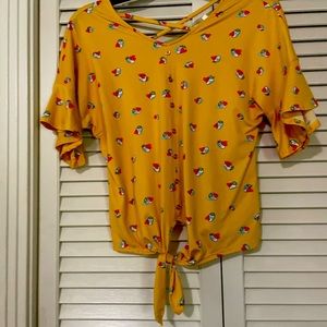 Self esteem strawberry shirt, xl